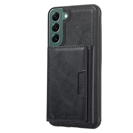 LC.IMEEKE L5 For Samsung	Galaxy S21 FE 5G Magnetic Phone Case Leather Back Cover with Detachable Card Holder