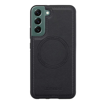 LC.IMEEKE For Samsung Galaxy S21 FE 5G Magnetic Case Compatible with MagSafe Leather TPU Back Cover