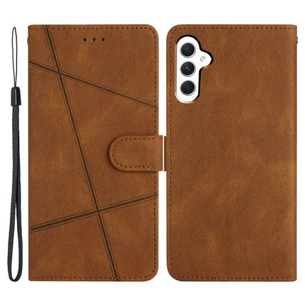 For Samsung Galaxy A26 5G Case Crazy Horse Texture PU Leather Wallet Stand Phone Cover - Brown