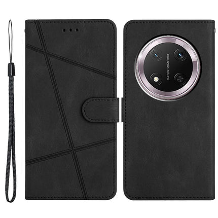 For Honor Magic7 Lite 5G / X9c 5G / X60 Pro 5G Case Crazy Horse Texture PU Leather Wallet Stand Phone Cover - Black