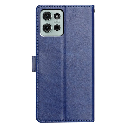 For Motorola Moto G75 5G Leather Case Wallet Stand Phone Cover with Handy Strap