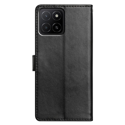 For Honor X5b Plus / X5b Leather Case Wallet Stand Phone Cover with Handy Strap