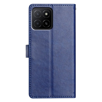 For Honor X5b Plus / X5b Leather Case Wallet Stand Phone Cover with Handy Strap
