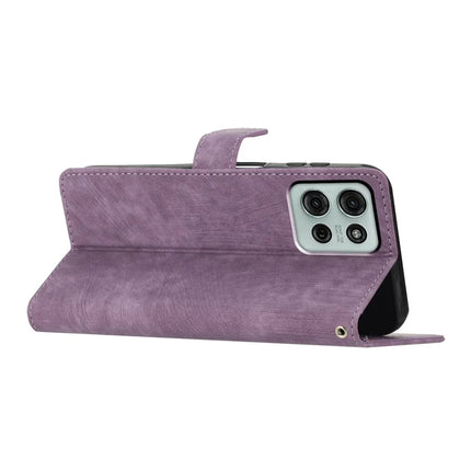 For Motorola Moto G75 5G Case with Card Clots Skin-Touch PU Leather Phone Cover Stand