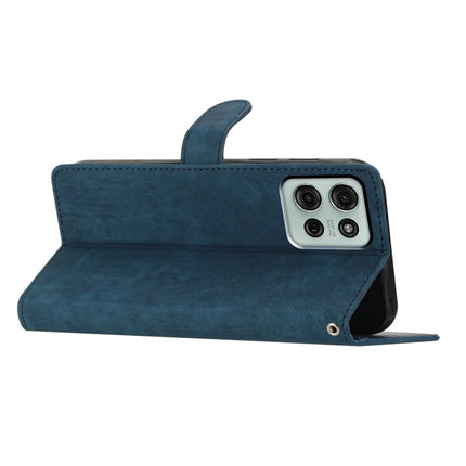 For Motorola Moto G75 5G Case with Card Clots Skin-Touch PU Leather Phone Cover Stand