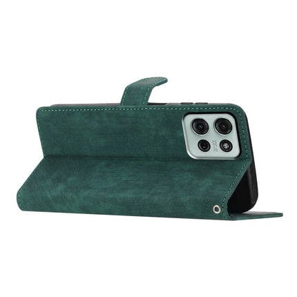 For Motorola Moto G75 5G Case with Card Clots Skin-Touch PU Leather Phone Cover Stand