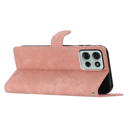 For Motorola Moto G75 5G Case with Card Clots Skin-Touch PU Leather Phone Cover Stand