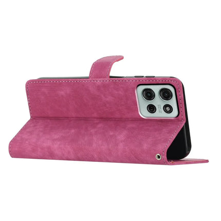For Motorola Moto G75 5G Case with Card Clots Skin-Touch PU Leather Phone Cover Stand