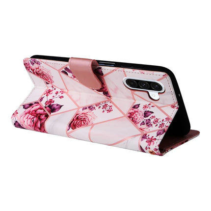 For Samsung Galaxy A26 5G Case Lacquered Marble Pattern Leather Phone Cover