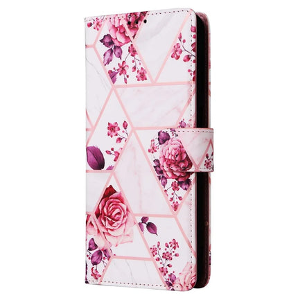 For Samsung Galaxy A26 5G Case Lacquered Marble Pattern Leather Phone Cover