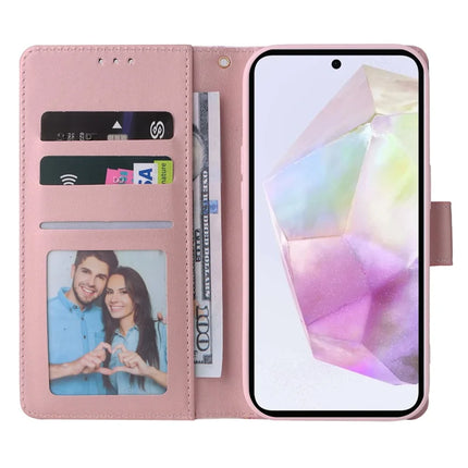 For Samsung Galaxy A26 5G Case Lacquered Marble Pattern Leather Phone Cover