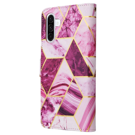 For Samsung Galaxy A26 5G Case Lacquered Marble Pattern Leather Phone Cover