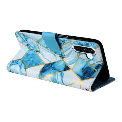 For Samsung Galaxy A26 5G Case Lacquered Marble Pattern Leather Phone Cover