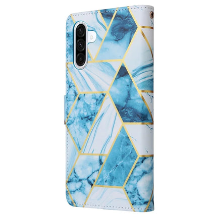 For Samsung Galaxy A26 5G Case Lacquered Marble Pattern Leather Phone Cover