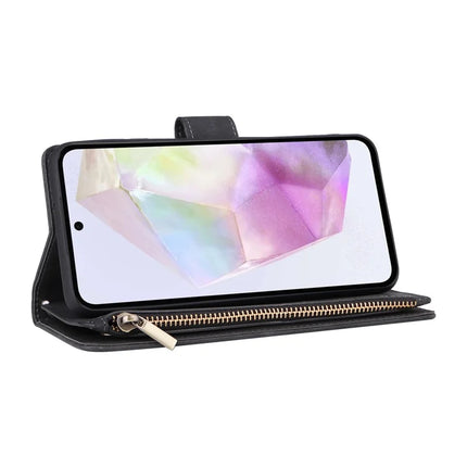 For Samsung Galaxy A26 5G Case Zipper Wallet Multiple Card Slots Leather Phone Cover