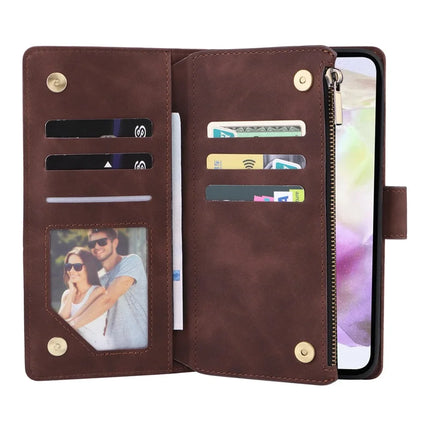 For Samsung Galaxy A26 5G Case Zipper Wallet Multiple Card Slots Leather Phone Cover