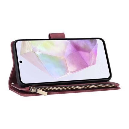 For Samsung Galaxy A26 5G Case Zipper Wallet Multiple Card Slots Leather Phone Cover