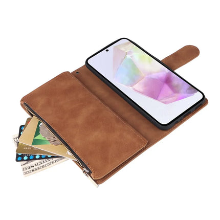 For Samsung Galaxy A26 5G Case Zipper Wallet Multiple Card Slots Leather Phone Cover