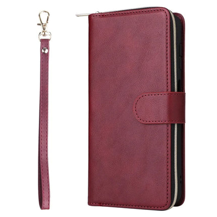 For Samsung Galaxy A26 5G Case Zipper Pocket PU Leather Phone Cover with Hand Strap