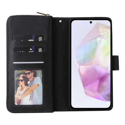 For Samsung Galaxy A26 5G Case Zipper Pocket PU Leather Phone Cover with Hand Strap