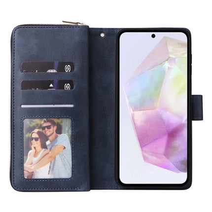 For Samsung Galaxy A26 5G Case Zipper Pocket PU Leather Phone Cover with Hand Strap