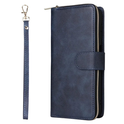 For Samsung Galaxy A26 5G Case Zipper Pocket PU Leather Phone Cover with Hand Strap