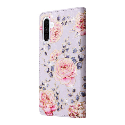 For Samsung Galaxy A26 5G Case RFID Blocking Flower Leather Phone Cover