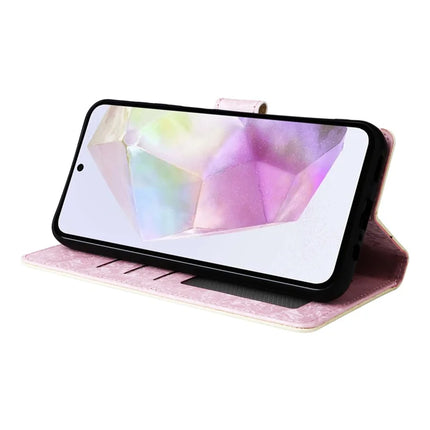 For Samsung Galaxy A26 5G Case RFID Blocking Flower Leather Phone Cover