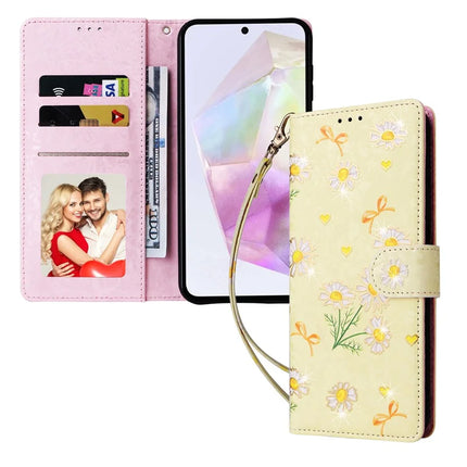 For Samsung Galaxy A26 5G Case RFID Blocking Flower Leather Phone Cover