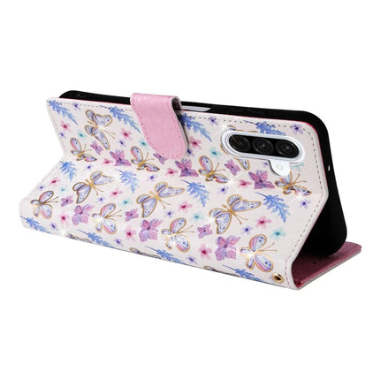 For Samsung Galaxy A26 5G Case RFID Blocking Flower Leather Phone Cover