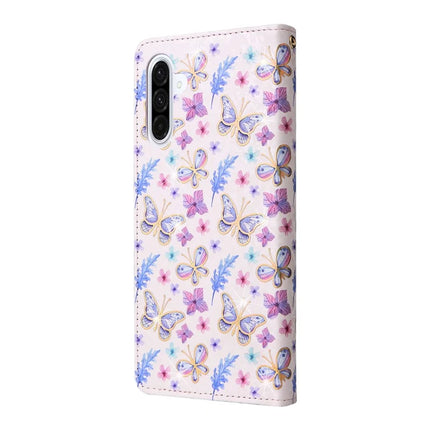 For Samsung Galaxy A26 5G Case RFID Blocking Flower Leather Phone Cover
