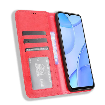 For Oukitel C57 Pro / C57s Leather Case Wallet Stand Retro Texture Phone Cover