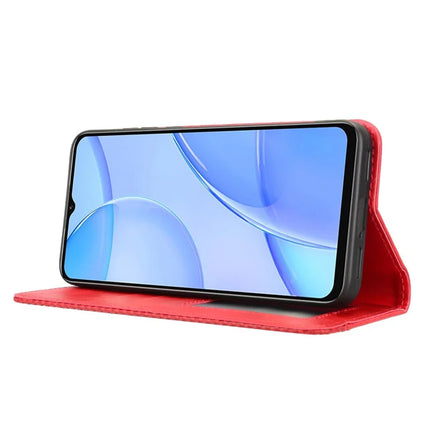 For Oukitel C57 Pro / C57s Leather Case Wallet Stand Retro Texture Phone Cover