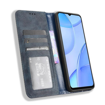 For Oukitel C57 Pro / C57s Leather Case Wallet Stand Retro Texture Phone Cover