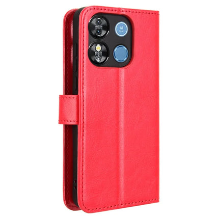 For Oukitel C57 Pro / C57s Case Crazy Horse Texture PU Leather Phone Wallet Cover