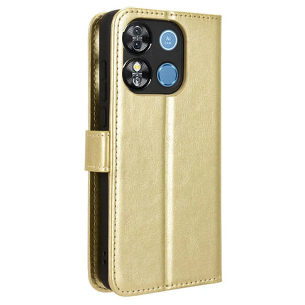 For Oukitel C57 Pro / C57s Case Crazy Horse Texture PU Leather Phone Wallet Cover