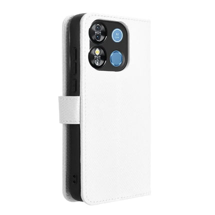 For Oukitel C57 Pro / C57s Case PU Leather Diamond Texture Wallet Phone Cover