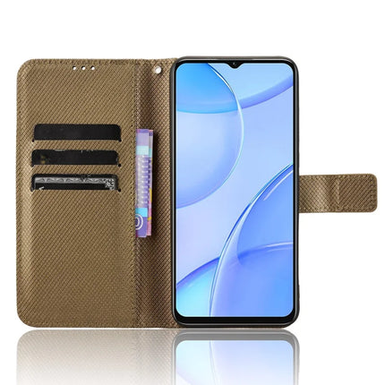 For Oukitel C57 Pro / C57s Case PU Leather Diamond Texture Wallet Phone Cover