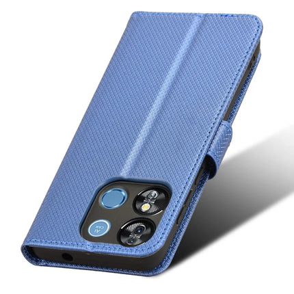 For Oukitel C57 Pro / C57s Case PU Leather Diamond Texture Wallet Phone Cover
