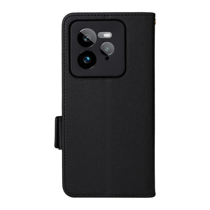 For Realme GT 7 Pro 5G Case Litchi Texture PU Leather Wallet Flip Phone Cover