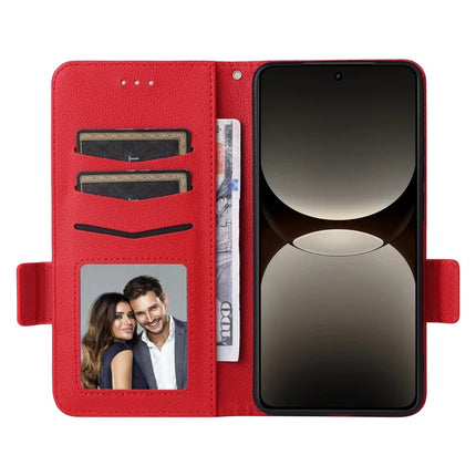 For Realme GT 7 Pro 5G Case Litchi Texture PU Leather Wallet Flip Phone Cover