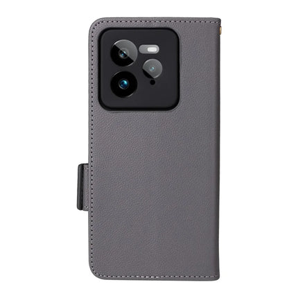 For Realme GT 7 Pro 5G Case Litchi Texture PU Leather Wallet Flip Phone Cover