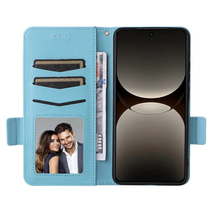For Realme GT 7 Pro 5G Case Litchi Texture PU Leather Wallet Flip Phone Cover