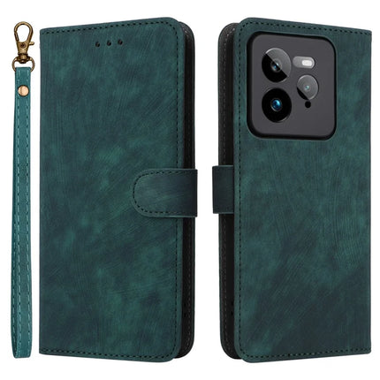 For Realme GT 7 Pro 5G Wallet Case RFID Blocking PU Leather Cover Stand View - Green