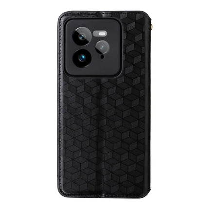 For Realme GT 7 Pro 5G Wallet Case Rhombus Imprinted Leather Phone Cover