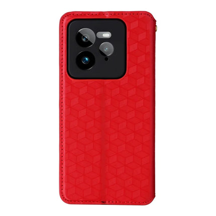 For Realme GT 7 Pro 5G Wallet Case Rhombus Imprinted Leather Phone Cover