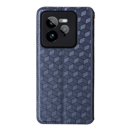 For Realme GT 7 Pro 5G Wallet Case Rhombus Imprinted Leather Phone Cover