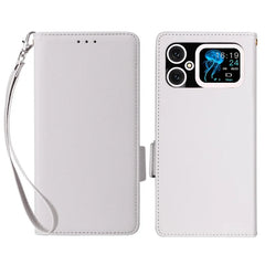 For Cubot A20 Case Litchi Texture PU Leather Wallet Flip Phone Cover - White