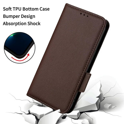 For Cubot A20 Case Litchi Texture PU Leather Wallet Flip Phone Cover