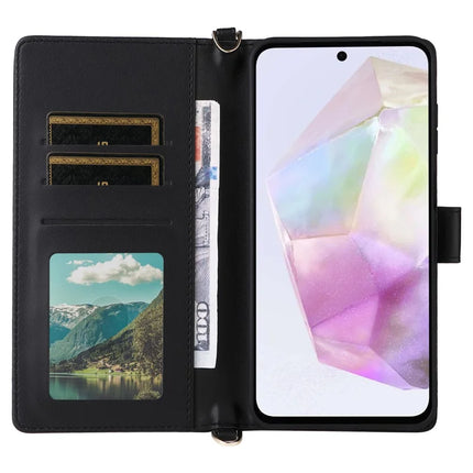 For Samsung Galaxy A26 5G Wallet Case with Shoulder Strap Leather Phone Cover